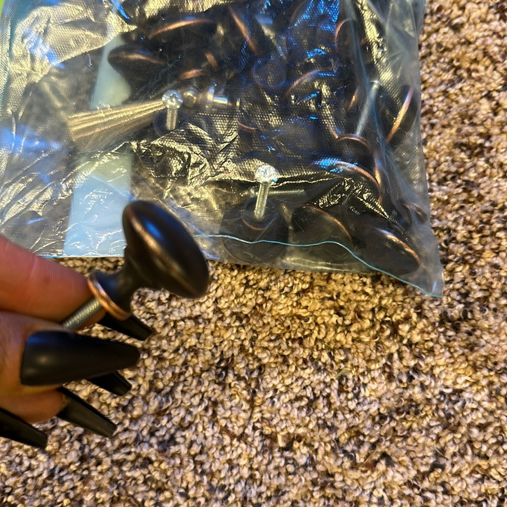 (24) Bronze Circle Cupboard Pulls